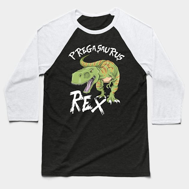 pregasaurus rex maternity Baseball T-Shirt by irenelopezz